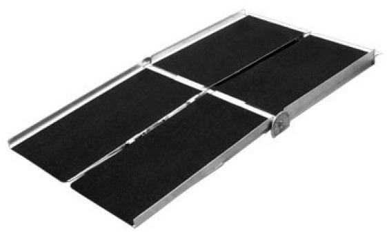 Anti-slip, high traction surface. Carrying handle. Folds in half, carries like a suitcase. Durable welded fabrication. Weight Capacity: 600 lbs. Ramps 10 lb, 30 x 24 199-920 $126.