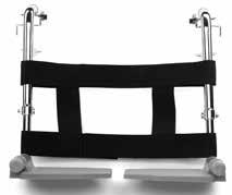 Attaches to footrests with velcro and buckles. Fits standard 18 wide chairs. Special sizes available upon request.
