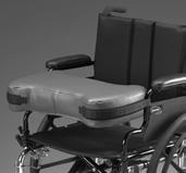 50 C Self-Release 18-20 Wide Wheelchair, 3 Thick, Desk or