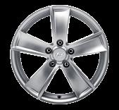 2WF40AK210 (MY12, MY15 & MY 16) Alloy wheel kit 17". Five-double-spoke alloy wheel, dark silver, 7.0Jx17, suitable for 235/65 R17 tyres.