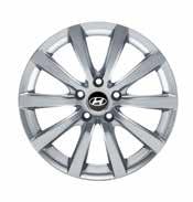 Ten-spoke alloy wheel, silver, 7.5Jx18, suitable for 235/60 R18 tyres. 2W400ADE01 (MY12, MY15 & MY16) TPMS - Tyre Pressure Monitoring System.