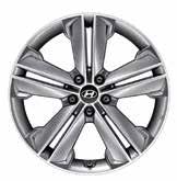2WF40AK410 (MY12, MY15 & MY16) Alloy wheels kit 19" Design A. Five-double-spoke alloy wheel, silver, 7.5Jx19, suitable for 235/55 R19 tyres.