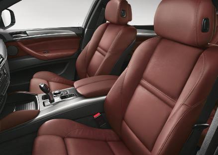 (standard in X6 xdrive50i; optional in X6 xdrive35i) Rear cabin seats securely and comfortably hold two passengers.