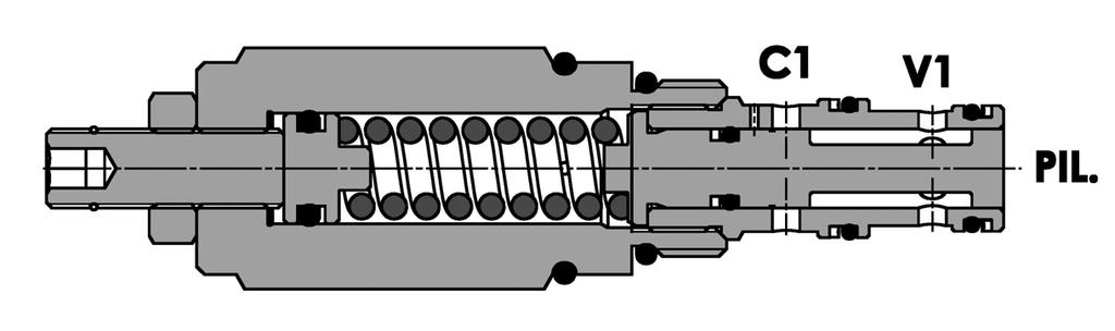 FPSQB-D-30-C-NC- B 331/1 Valvola di sequenza bilanciata, ad azione diretta, a cartuccia, normalmente chiusa Direct acting, fully balanced sequence valve, cartridge version, normally closed Rev.