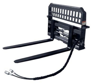 Heavy Duty Pallet Forks & Frame - Hydraulic Pallet Forks & Frame Anyone that owns a skid steer should have a set of forks on hand.