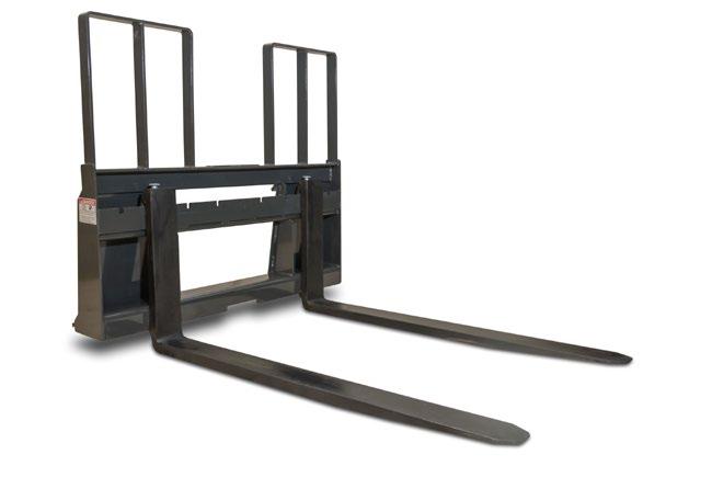 Heavy Duty Walk Through Pallet Forks & Frame If you own a skid steer, you should have a set of forks on hand. Our walk through frame is exactly what it says.