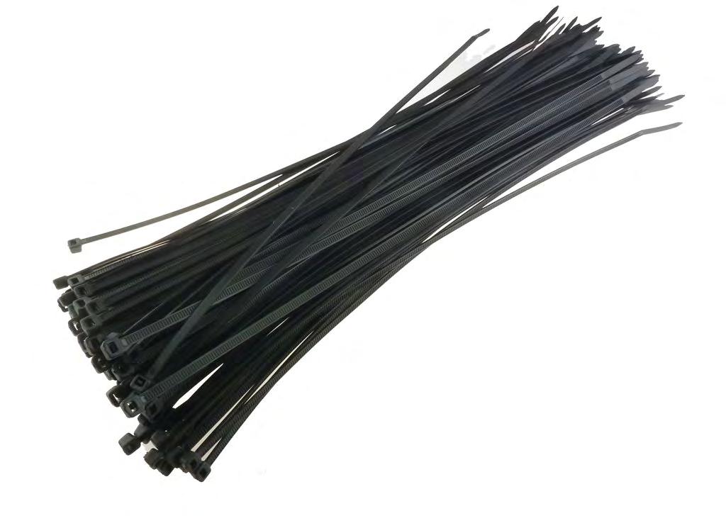 black w/ mounting hole WCTWT11-11 1/4 white wire ties