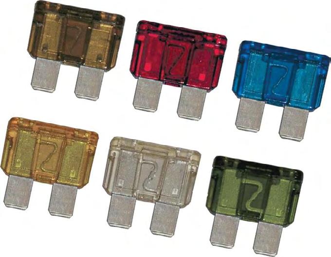 blue Yellow Clear Green Amber All ATC/ATO fuses available in 5 or 100 packs.