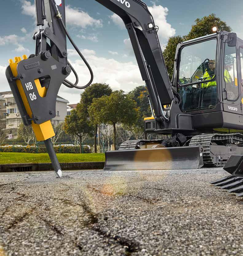 Robust attachments to match Well-engineered and built to last in tough conditions, Volvo s robust, high quality buckets and hydraulic breakers offer high durability and performance.