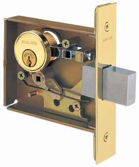 Hub blocking plate protects lock against spindle manipulation 8. Spring-loaded fusible link provides fail secure mode in case of fire 9.