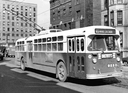 As the street railway system was phased out in favor of rubber-tired vehicles, the electric trolley bus emerged as an attractive alternative.