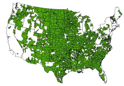 U.S. Electric Cooperative Territory Over 900 electric cooperatives Serve nearly 42 million members in 47 States Cover ~75% of nation s land mass Own 42% of all distribution lines