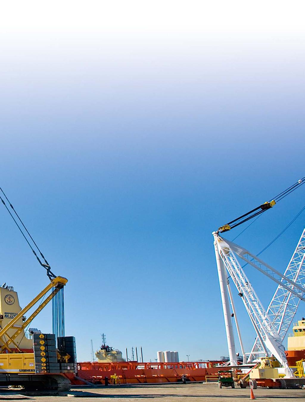 1Profitability For many years the main advantages of the Liebherr crawler crane series are economical transport, quick and easy assembly and low operating costs as well as high flexibility resulting
