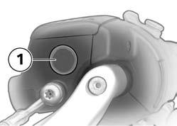 Brake-pad wear limit, rear min 1 mm (Wear limit, friction pad only, without backing plate) Make sure that the brake disc is not visible through the bore in the inboard brake pad.