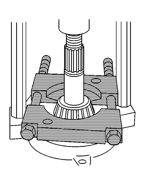 Fig. 54: Removing Inner Pinion Bearing