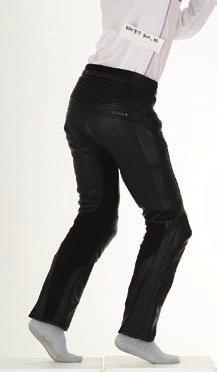 VENTED LEATHER PANTS Perforated leather