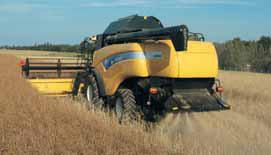 Gentle engagement maintains driveline reliability For smooth engagement of power-demanding components between the engine and threshing or unloading systems, CX combines use a main