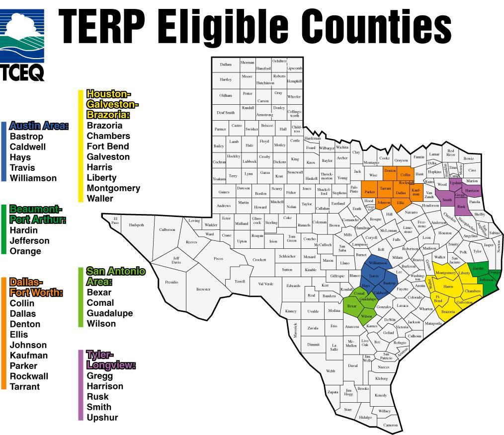 STATE FUNDING OPPORTUNITIES Texas Emissions Reduction Plan (TERP) $290 Million for Fiscal Years 2008 2009 2009