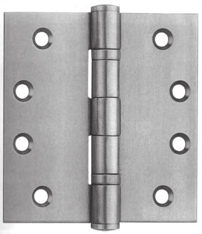 Stainless Steel Ball Bearing Butt Hinges (Template drilled): Bearings 01-4001 4 x 3 x 3mm 2 SS, PS 01-4002 4 x 4 x 3mm 2 SS, PS 01-4003 4.5 x 4.