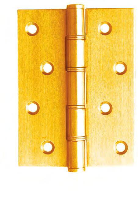 Solid Brass/Stainless Steel Butt Hinges with Double SS Washers: 01-4030 3 x 2 x 2mm PB,