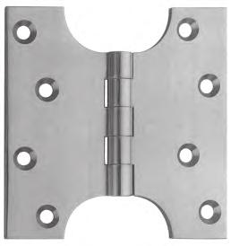 Solid Brass Parliament Hinges: Specification: Material: Solid Brass Polished & Lacquered. 4mm Hinges Suitable for 120 to 150Kg doors.