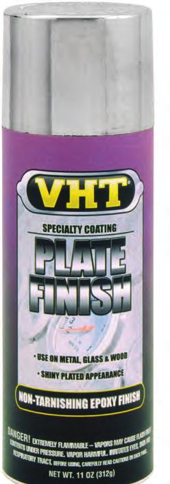 This non-tarnishing epoxy finish has outstanding corrosion resistance. VHT Plate Finish is easy to use and dries in minutes.