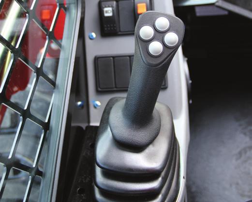 Standard equipment includes pilot operated joystick controls, electronic dial