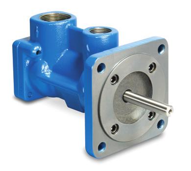 Axial loads on the power rotor and idler rotors, created by differential pressure, are hydrostatically balanced. This dramatically increases the life of the pump.
