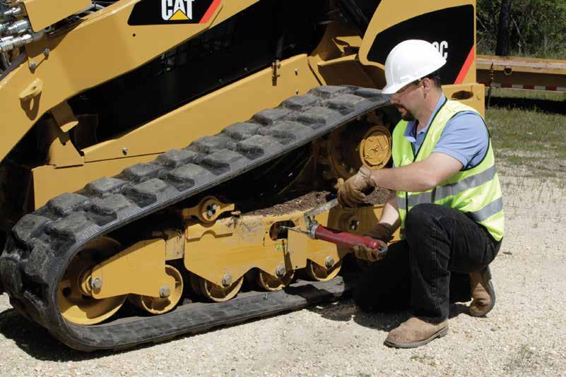 Track Tension and Adjustments The tracks on a compact track loader are critical components of the undercarriage. Proper track tension is required for optimum performance and maximum service life.