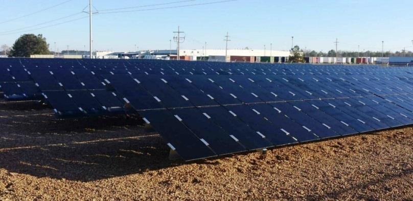 mounted panels 446,764 kwh produced YTD Brookhaven Solar Station