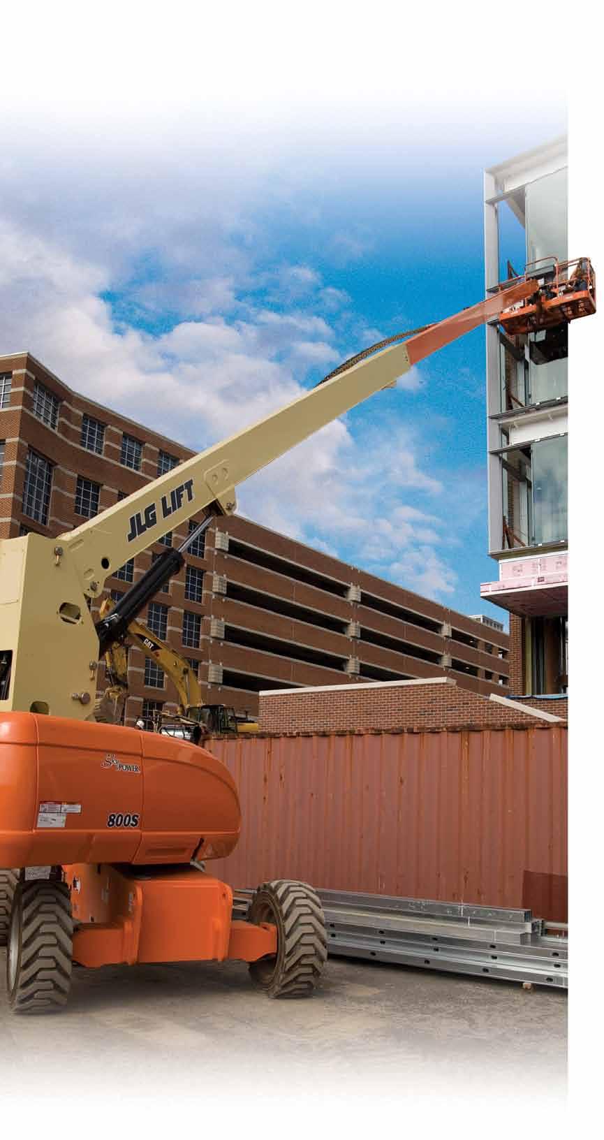 800 Series Telescopic Boom Lifts Higher Reach. Confident Control. Spend your time getting your work done. Go from the ground to 80 ft in less than 67 seconds that s 40% faster than the competition.