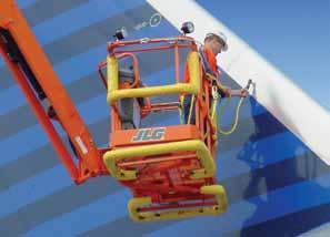 The optional Soft Touch System reduces the risk of accidental contact and damage during aircraft maintenance. This optional package features a suspended padded rail that surrounds the platform basket.