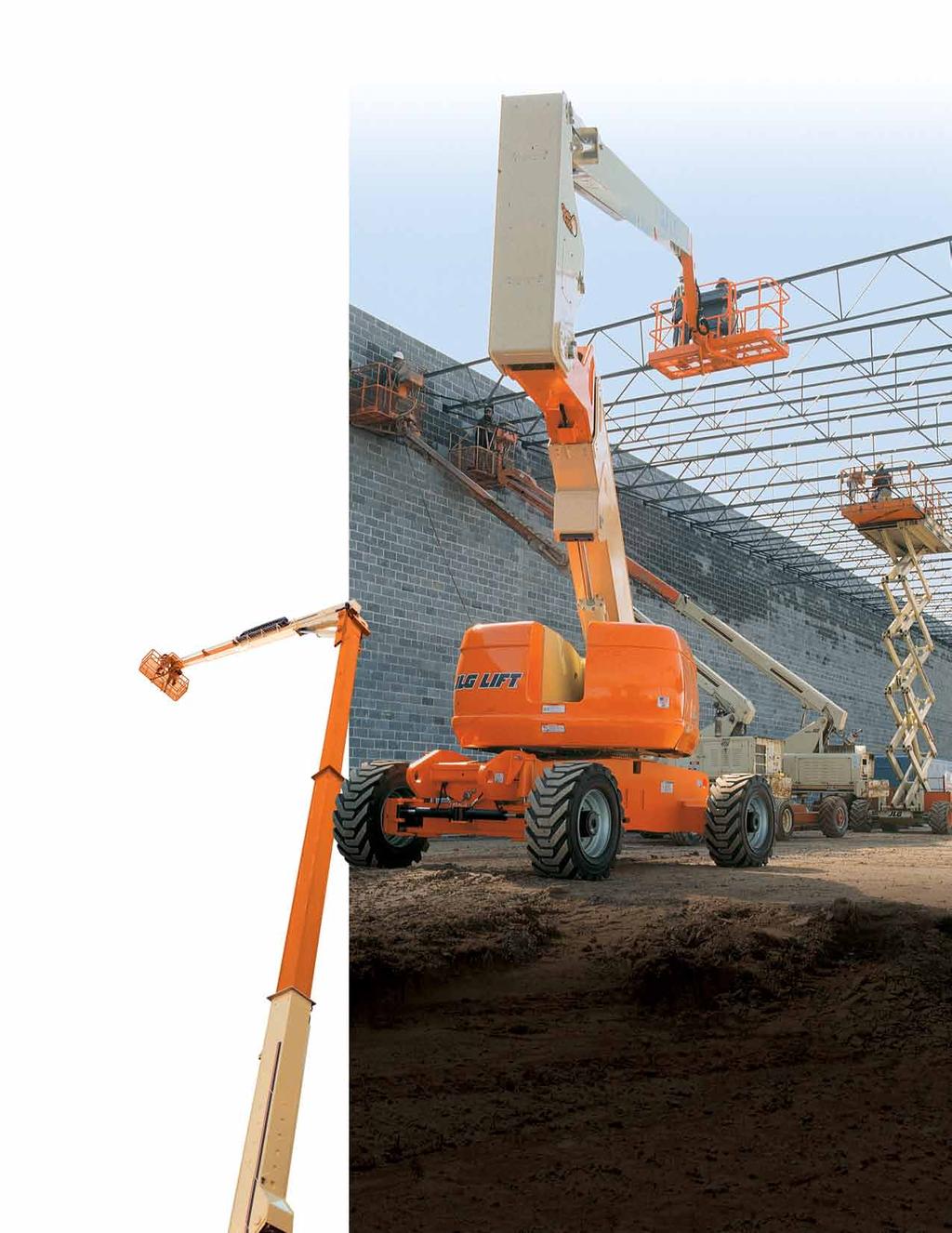 800 Series and Model 150HAX ARTicuLATinG BOOM LifTS Improved Performance from the Ground Up. You can reach higher and get to your work faster with the 800 Series.