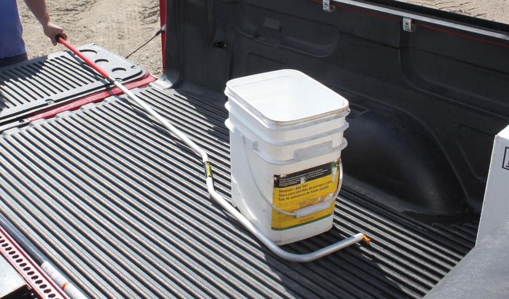 Tip can be positioned at many angles and slides easily in the grooves of pickup beds and