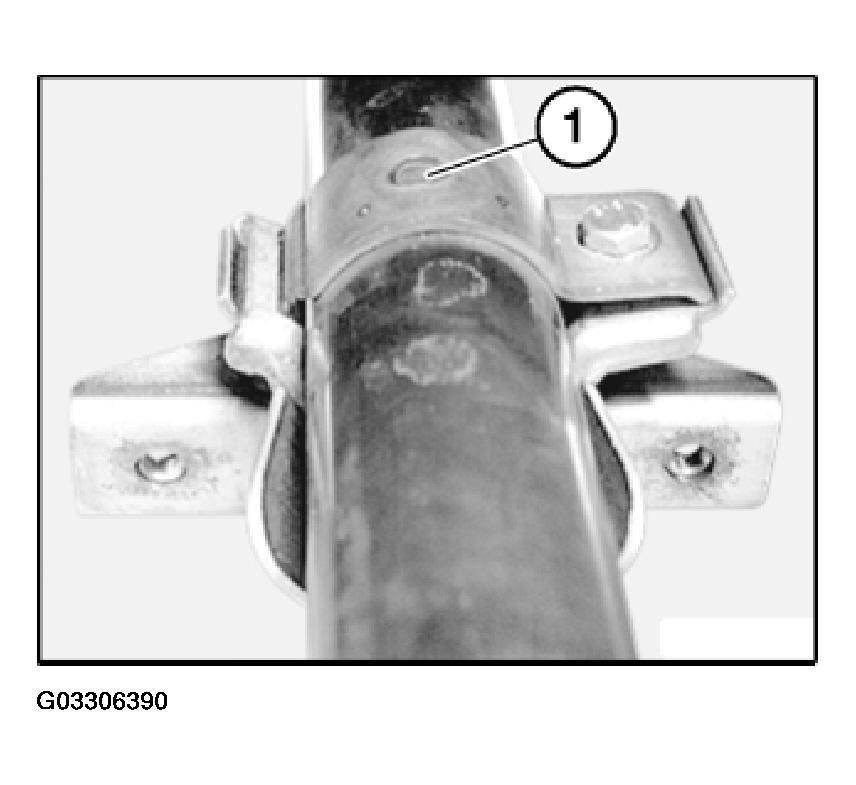 Fig. 5: Identifying Weld Top Bracket At Point 18 10 070 REPLACING VIBRATION ABSORBER ON EXHAUST SYSTEM AT REAR (W10) NOTE: The vibration absorber was fitted only up to September 2001.