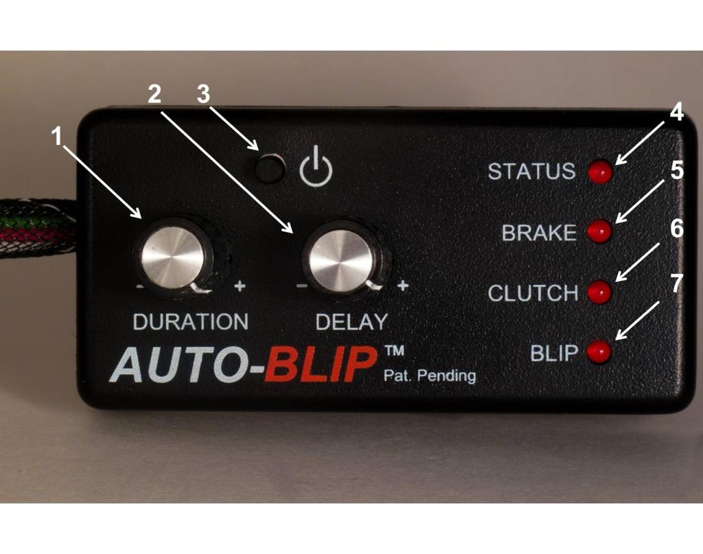 HOW IT WORKS 1. The DURATION dial sets the desirable RPM blip level by opening the throttle. Turn dial clockwise to increase RPM blip level. 2.