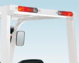 at a height of approximately 150 mm above the ground enabling accurate placement of the forks into the load