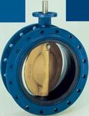 Wafer, lugged and double flanged, double eccentric butterfly valves in compliance with SO or ASME standards Bubble tight shut-off One piece, wafer thin disc/stem Extended body neck, according to