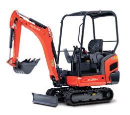 1.5 Tonne Range > KX015-4 / KX016-4 The KX015-4 and KX016-4 mini excavators deliver a powerful digging force and a wider working range that rival higher end
