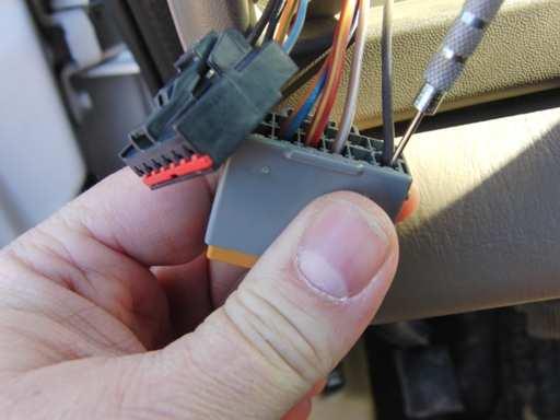 Note: look at the wire as you remove it to see the connector orientation, the