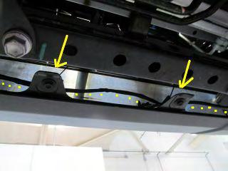 25. Run harness to right fog light and secure with wire ties at bumper mount locations