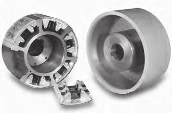 The centrifugal clutch also sharply reduces the motor starting current requirements and heat losses inherent in the direct starting of a drive.