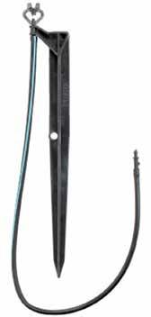 BLUE STRIPE DRIP PRODUCTS water 3 12" Micro-Spray Stake Supports 1/4" tubing and a variety of microsprays Adjusts to the exact height needed for plant type and growth pattern Ideal for use with Blue