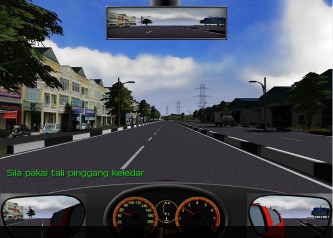 1) give the participant drive like driving a real car on a real road because it can simulate driving scenarios and various kinds of road traffic environments.