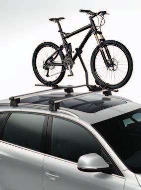 Aluminum bike rack 1 This locking holder fits 20- to 80-mm bike frames with both wheels on the bike and