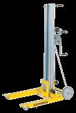 SERIES 2200 LIL' HOISTER LIFT Convenient Handle (Model 2208) Enables use as a hand truck Fold-out Roller Wheels Great for rolling lift in and