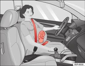 26 Seat belts Seat belt position Seat belts offer their maximum protection only when they are properly positioned. An incorrectly worn seat belt can cause severe injuries in the event of an accident.