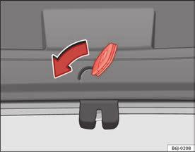 Unlocking and locking 91 Always close the tailgate properly. Risk of accident or injury. The tailgate must not be opened when the reverse or rear fog lights are lit.