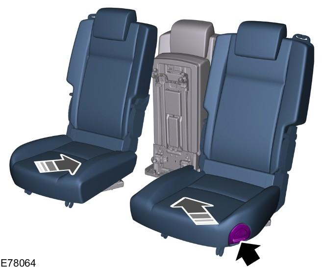 Seats Note: A table surface and cup holders are located on the rear of the center seatback.