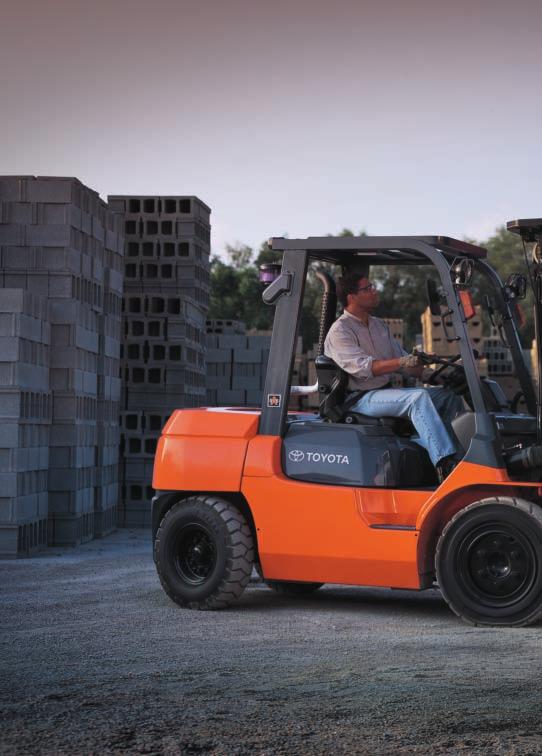 ALL THE ADVANTAGES OF A TOYOTA LIFT TRUCK. Every 7-Series Toyota lift truck undergoes the same fundamental world-renowned manufacturing process.